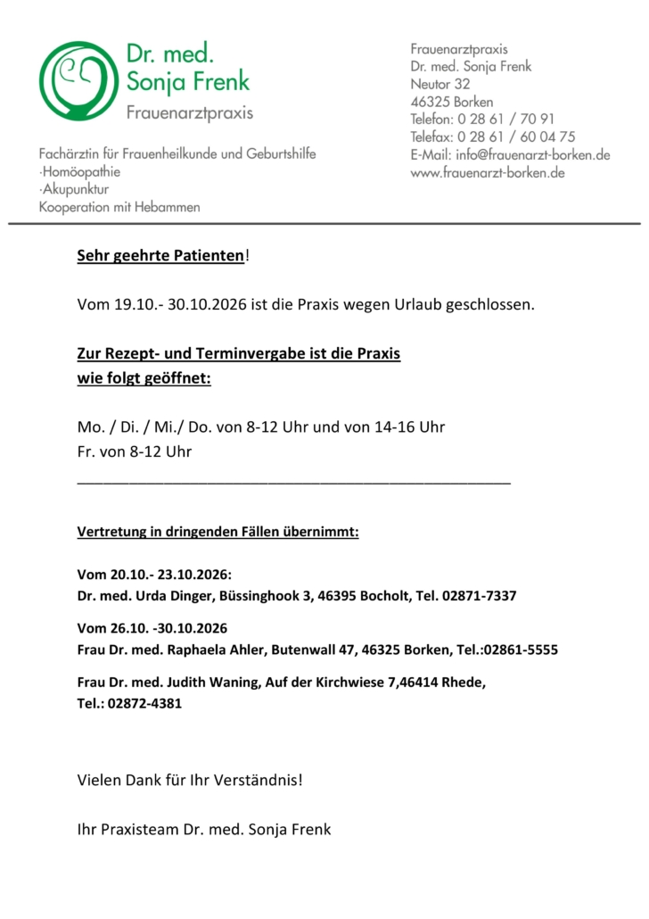 Herbstferien 2026